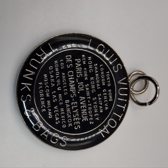 Authentic Louis Vuitton Black & Silver Trunks & Bags Charm - Picture 3 of 3
